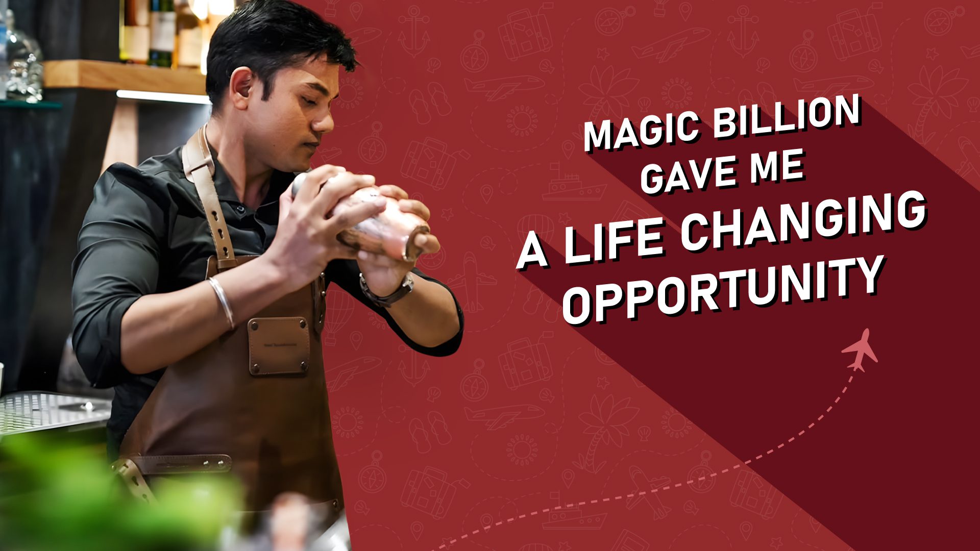 Uttam working in Germany as a chef