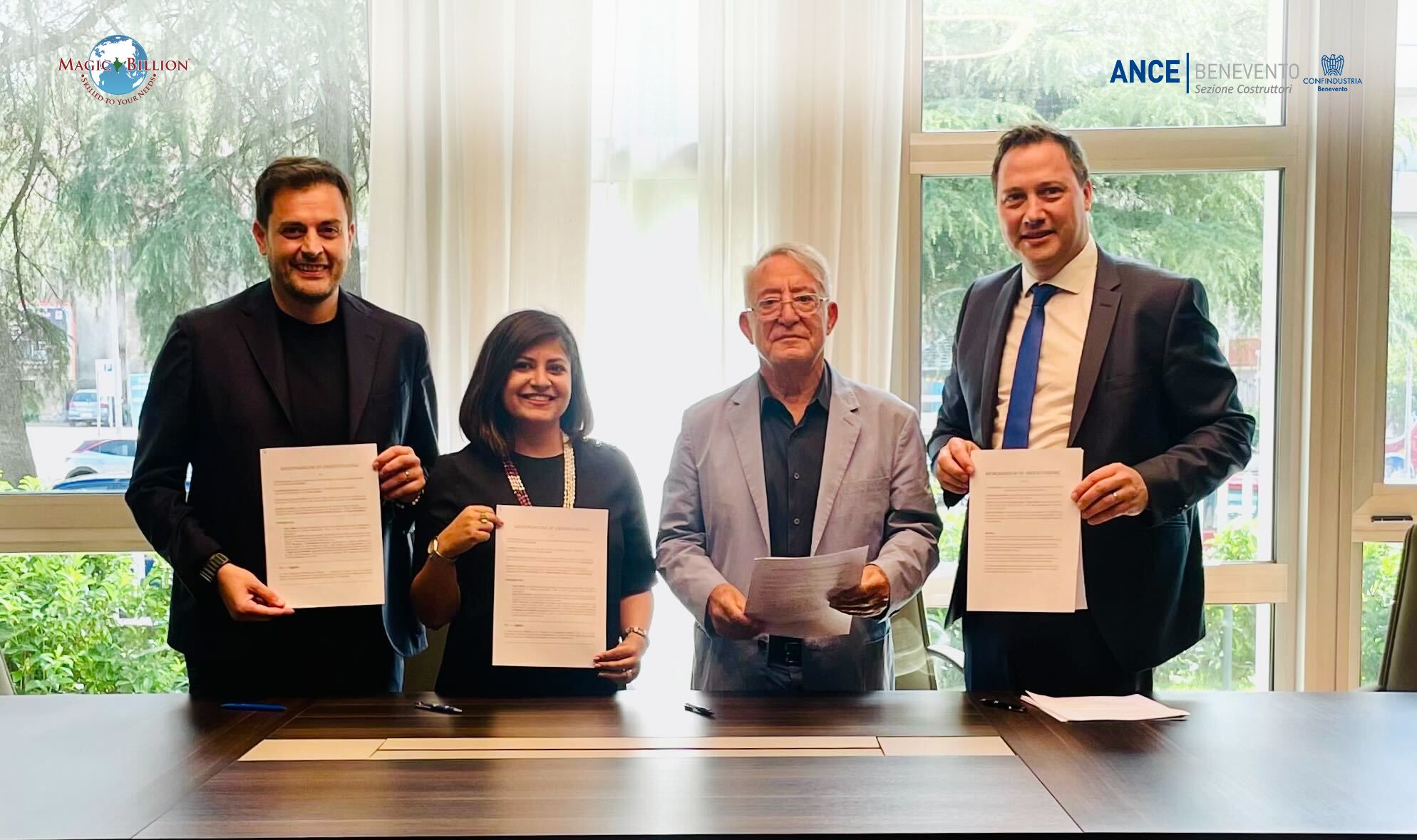 Tripartite MoU Signed Between Magic Billion, IndiaWorks, and Benevento Chamber of Commerce to Create Global Job Opportunities - Magic Billion